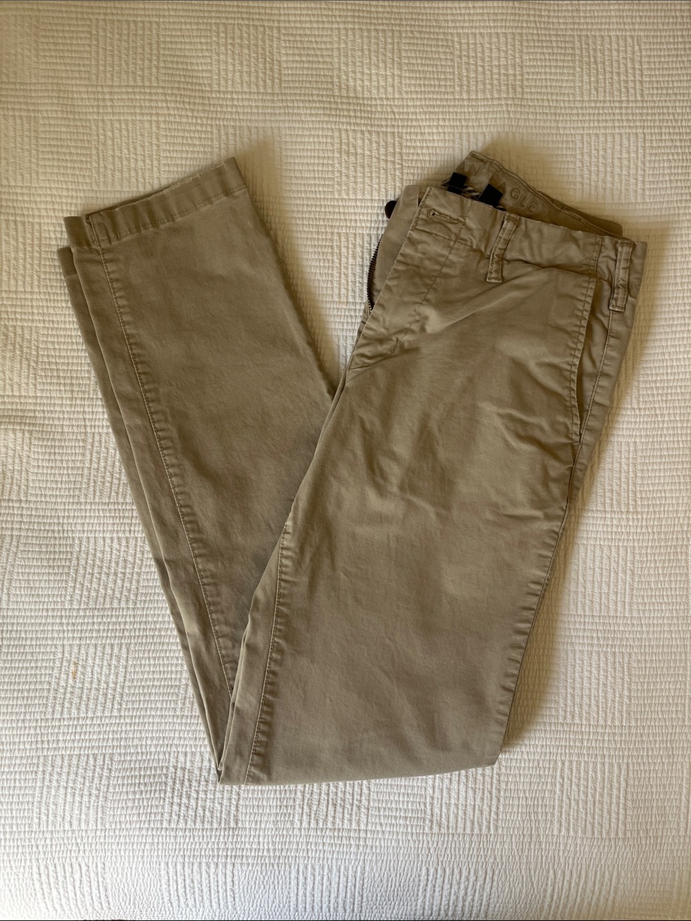 American Eagle Outfitters Men's Olive-Tan Chino Pants